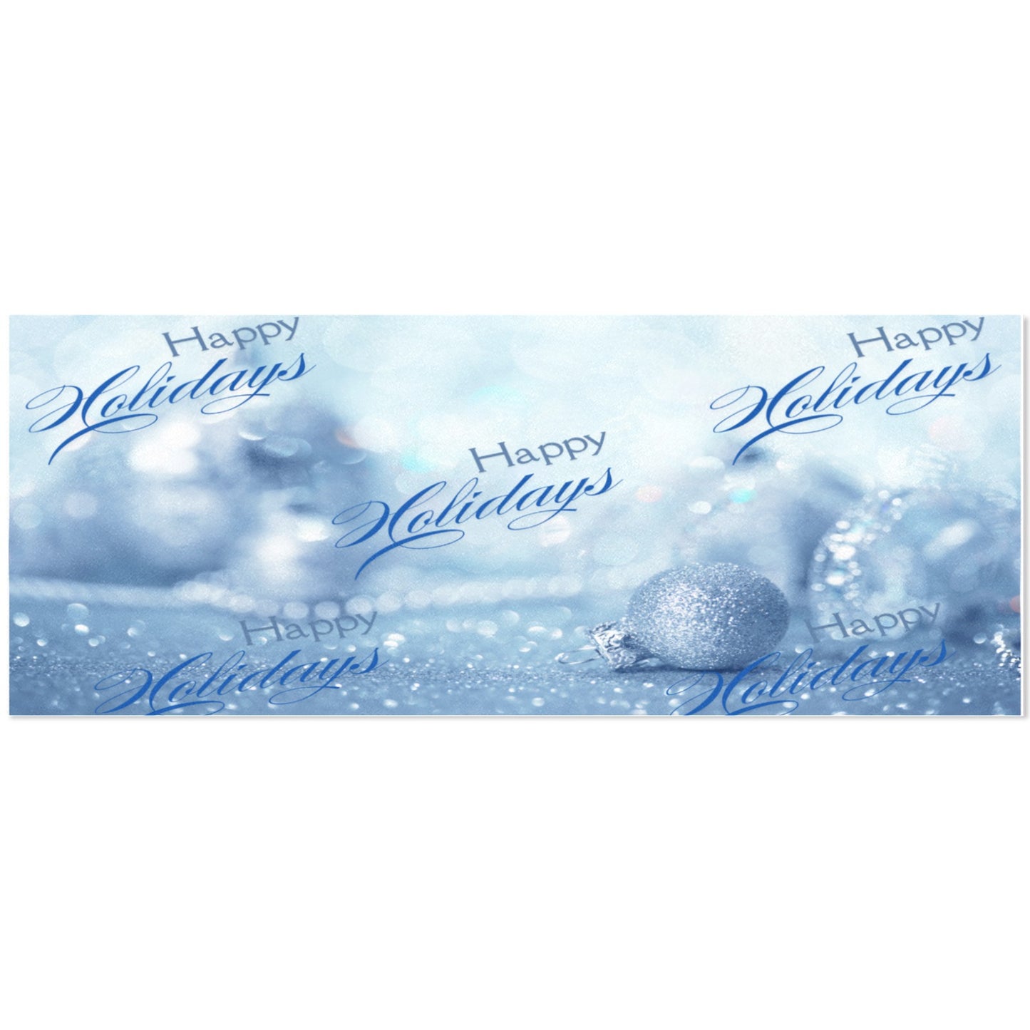 Glittering Holiday Cheer Wrapping Paper – Sparkling Ornaments & "Happy Holidays"