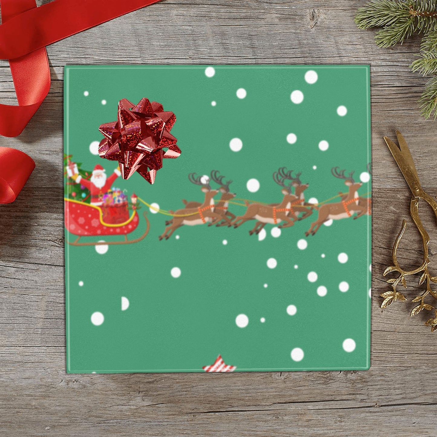 Jolly Christmas Magic Wrapping Paper – Santa, Trees & Presents