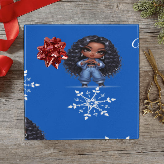 "Black Girl Magic" Holiday Wrapping Paper – Celebrating Joy and Diversity